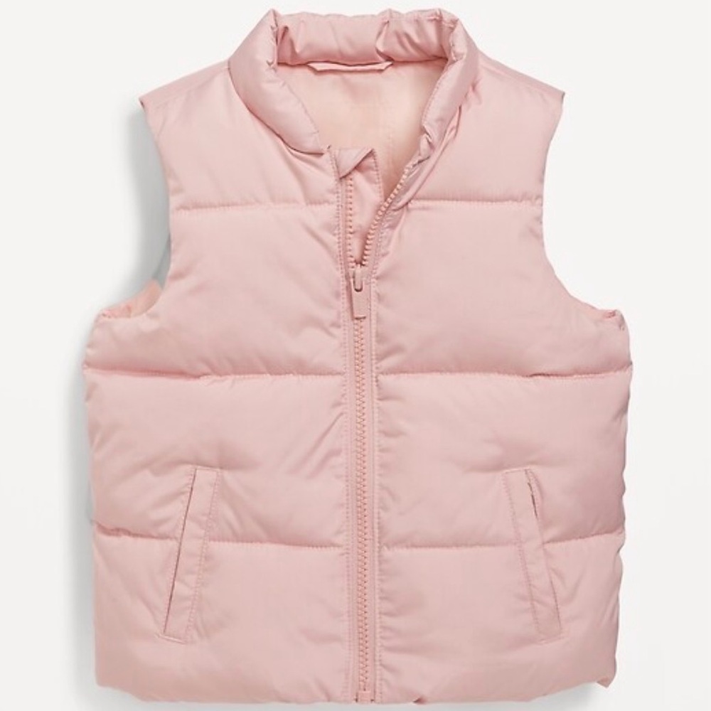 Bundle 3 for $15 Light Pink Puffer Vest Old Navy Size 5T Like New